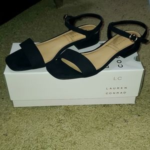 Lauren Conrad | Obsidian Women's Block Heel Sandals | Black